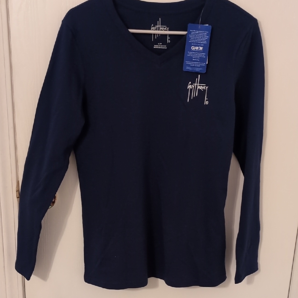 Guy Harvey Deep Blue V-Neck Top